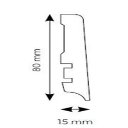 Weninger Listwa przypodłogowa Weninger Ambiance 602 Dąb Maris