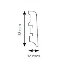 Weninger Listwa przypodłogowa Weninger Aquatus L698 Dąb Monza
