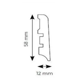Weninger Listwa przypodłogowa Weninger Aquatus L730 Dąb Triana