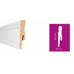 Decora Listwa przypodłogowa Arbiton - PAINT IT MP0802 Biały